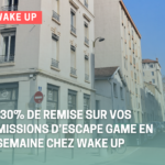 Wake Up Lyon propose -30 % sur les missions d’escape game en semaine avant 18h.